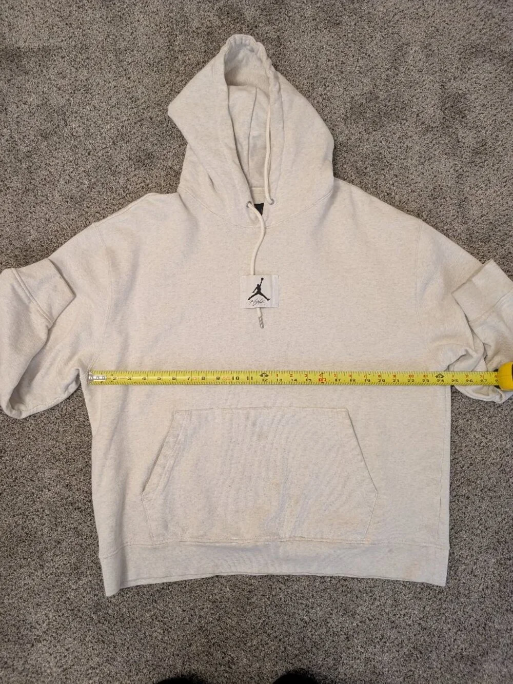Nike Air Jordan Flight Hoody Light Grey Color Size XL
